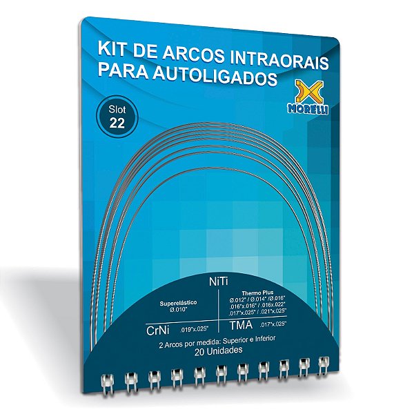 Kit de Arcos Intraorais para Autoligado