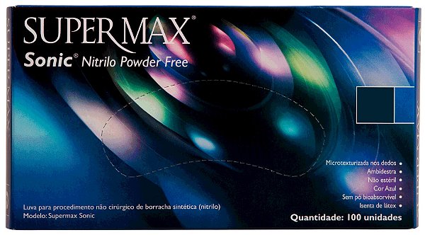 Luva de procedimento em nitrilo roxo - Supermax