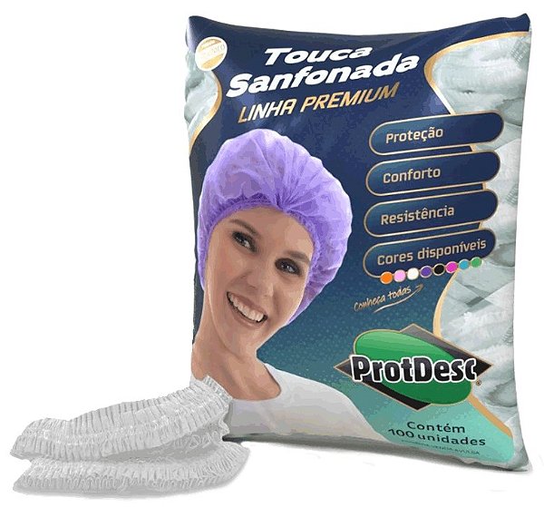 Touca Sanfonada ProtDesc Branca
