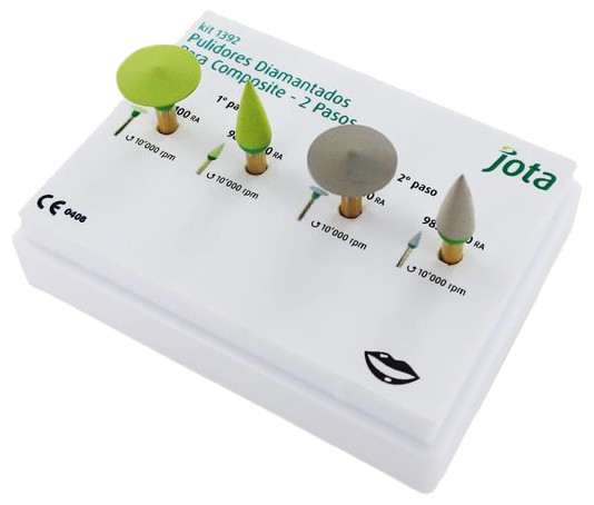 Kit Jota 1392 "Diamond Polishers for Composite" para resinas