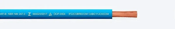Cabo Flexicom Antichama 2,50 mm² 450/750 V - Cobrecom (rolo de 100m) - 11505