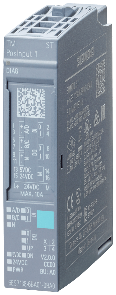 Módulo Contador Simatic Et 200Sp 24V - Siemens - 6ES7138-6BA01-0BA0