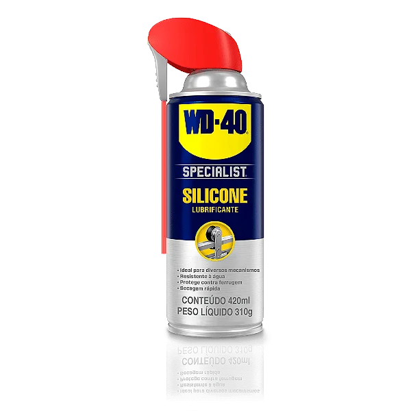 Silicone Lubrificante Spray - 420ml - 310g - WD-40 - Specialist - 428434