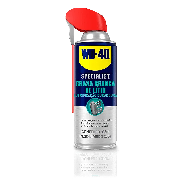 Graxa Branca de Lítio Spray - 365ml - 280g - WD-40 - Specialist - 497681