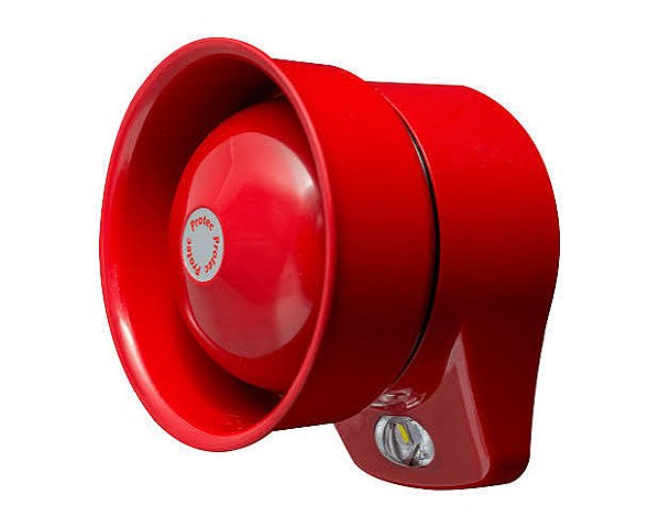 Dispositivo de Alarme Sonoro e Visual para Sistemas de Detecção de Incêndio - Protec - 6000/SSR/VAD