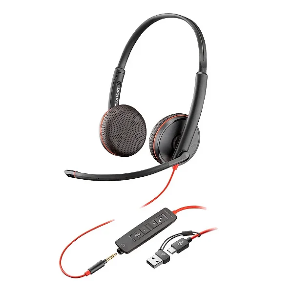 Headset HP Poly Blackwire C3225 USB-A/C