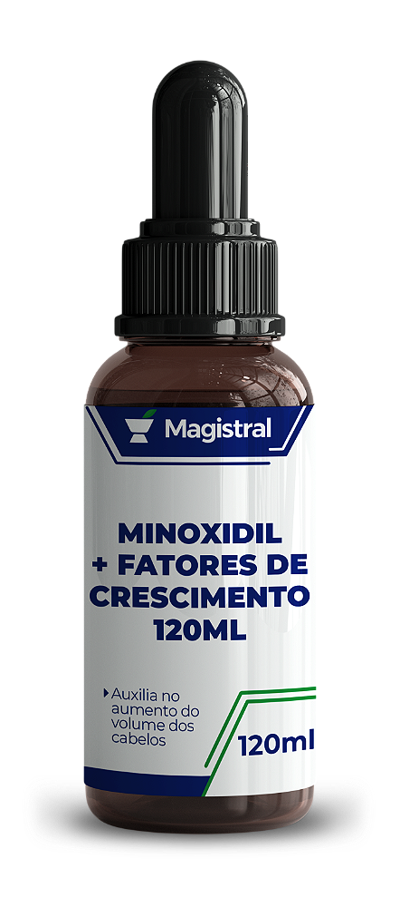 Solução De Minoxidil + Fatores De Crescimento 120mL