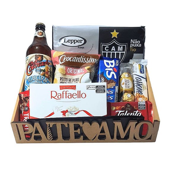 Cesta Dia dos Pais Atlético Mineiro com Toalha, Cerveja e Abridor