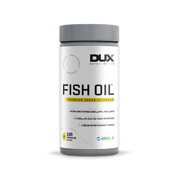 Omega 3 Fish Oil Epa Dha 120 Cápsulas - Dux Nutrition Full