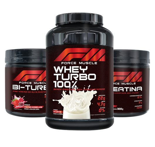COMBO - WHEY DI LATTE | CREATINA | BI-TURBO - Force Muscle