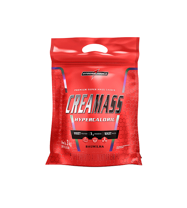 Creamass Hipercalorico com Creatina Chocolate - Integral Médica 3Kg