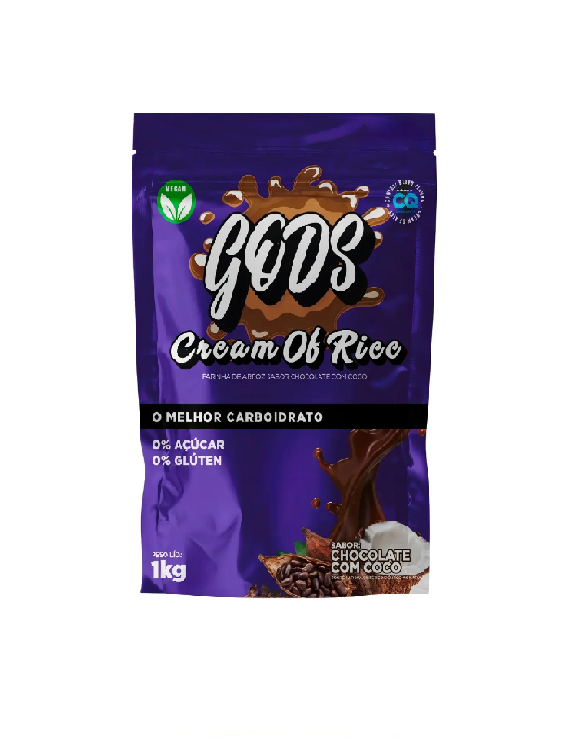 Farinha De Arroz Cream Of Rice Gods 1kg Sem Gluten Canibal