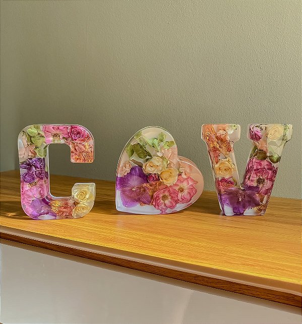 KIT ENTRE LETRAS & FLORES