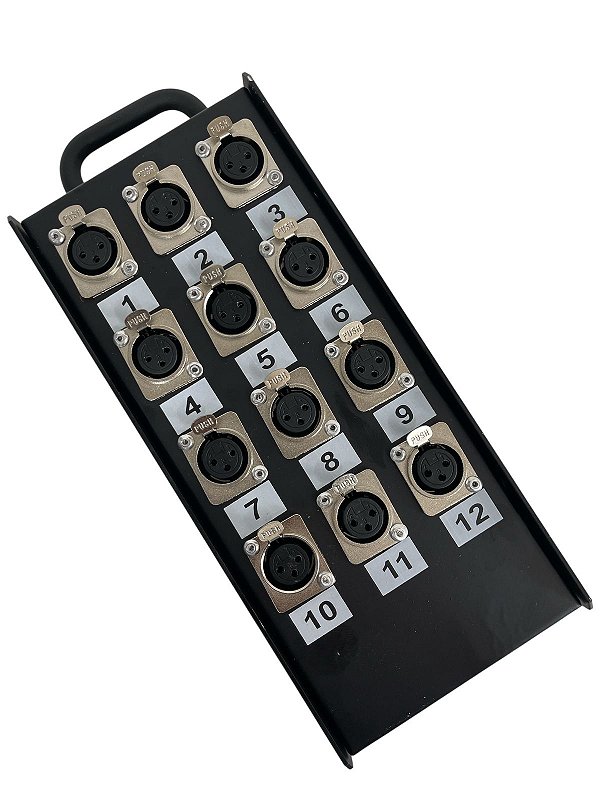 Caixa Medusa 12 Vias Com Conectores XLR
