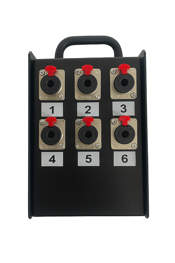 Caixa Medusa 6 Vias Com Conectores P10