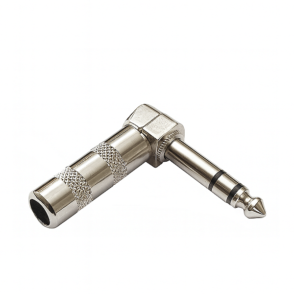 Plug P10 Estéreo 90º Graus