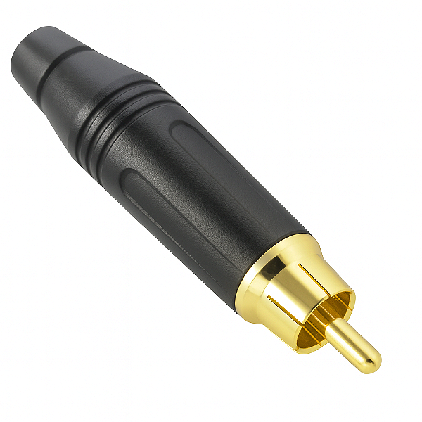 Conector RCA Preto Profissional