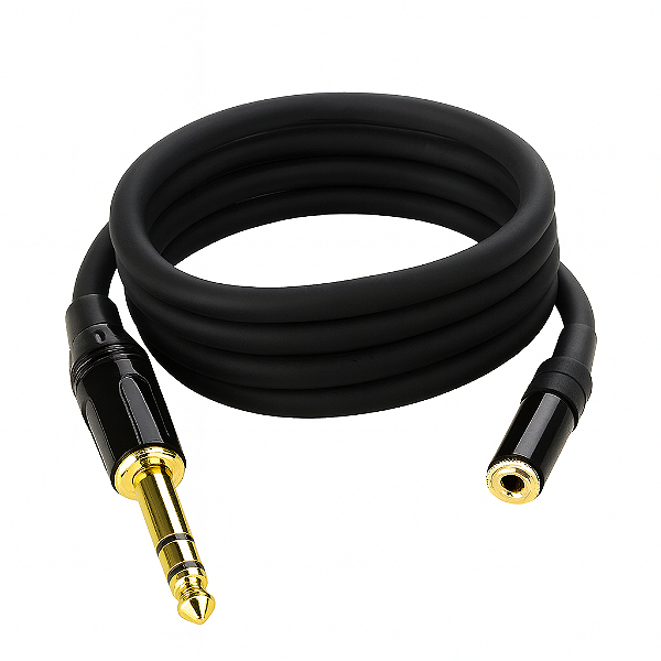 Cabo Adaptador P10 Estéreo Para P2 Femea - 80 Cm