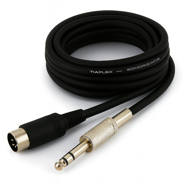 Cabo Din X P10 Estéreo - 3 Metros