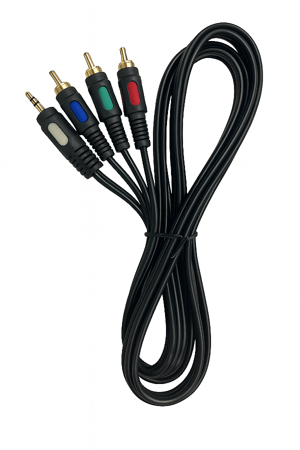 Cabo P3 para Vídeo Componente - 1,80 Metro
