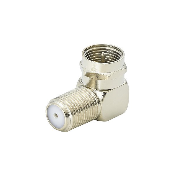 Kit Com 10 - Adaptador Coaxial Para Fêmea Coaxial - 90 Graus