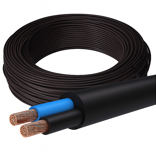 Cabo PP Flexível 2x6mm - 100 Metros