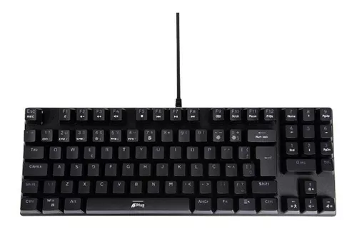 Teclado Gamer APlus Tech Barak Rainbow Mecânico Switch Red