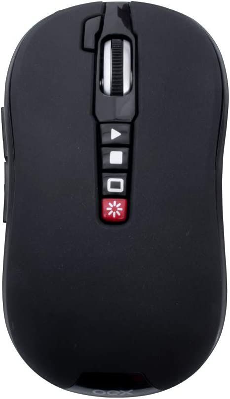 Mouse Óptico Pointer Sem Fio Preto – OEX MS700