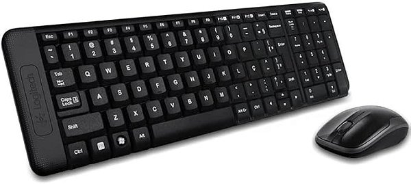 Combo Teclado e Mouse sem fio Logitech MK220 com Design Compacto, Conexão USB, Pilhas Inclusas e Layout ABNT2 - 920-004431