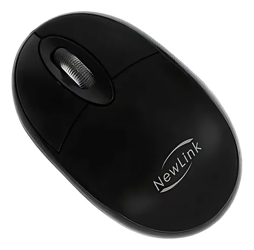 Mini Mouse Conexão Usb Newlink Mo304c 1000dpi Com Fio