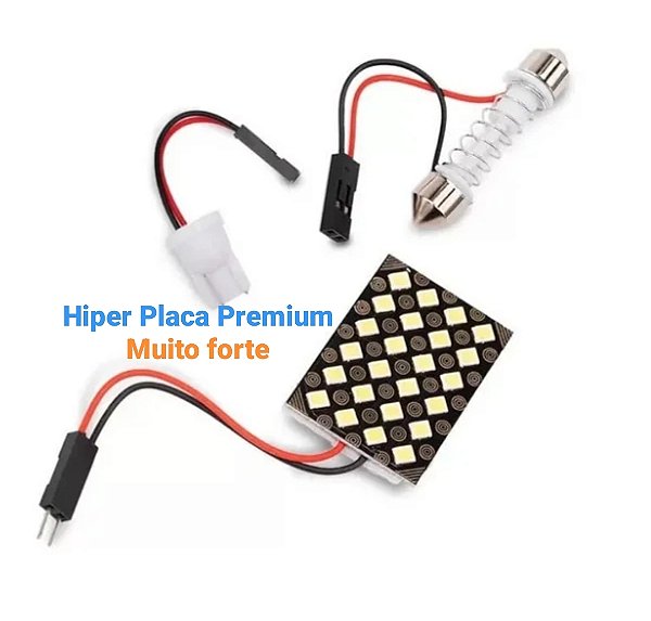 Placa Led Hiper Premium 24 LEDs 6000K 12V Pingo/Torpedo