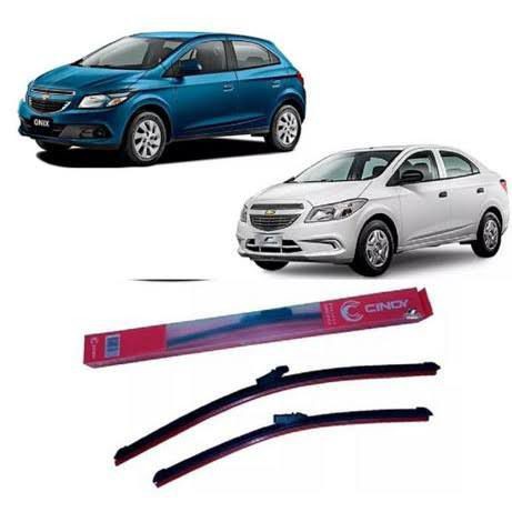 Par Palheta Limpador Parabrisa Gm Chevrolet Onix Agile Montana S10 Cruze 2014 em diante, Vectra 2006 em diante
