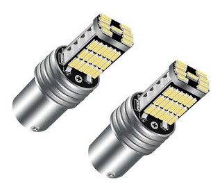 Lâmpada Led 1 Polo 45 Leds Iluminação Branca Canbus Luz de Ré Muito Forte