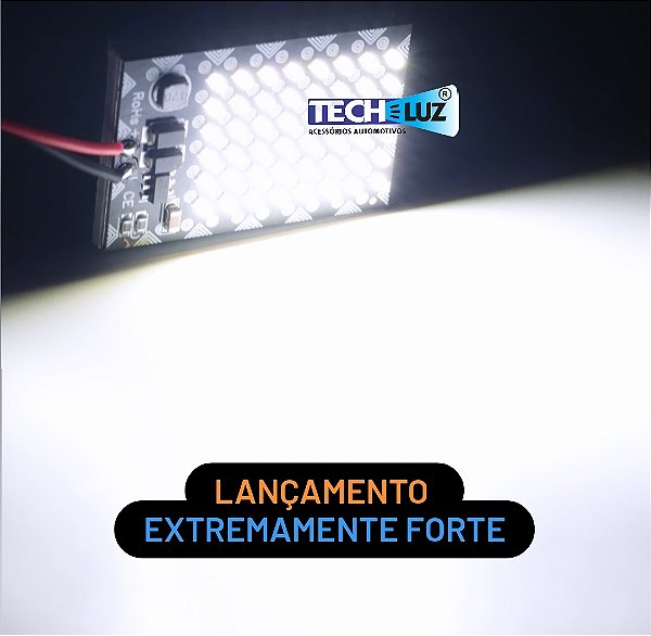 Placa Fúria Luminosa Branca 48 Leds com Chip 470