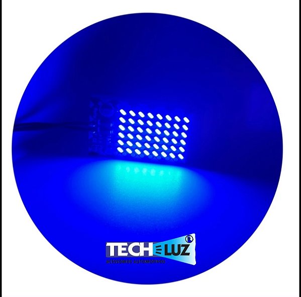 Placa Fúria Luminosa Azul 48 Leds com Chip 470