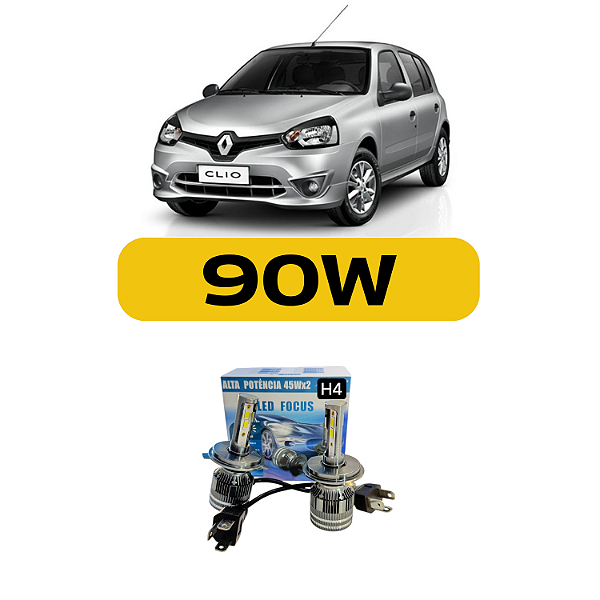 Kit Led Renault Clio 2015 Farol Alto e Baixo