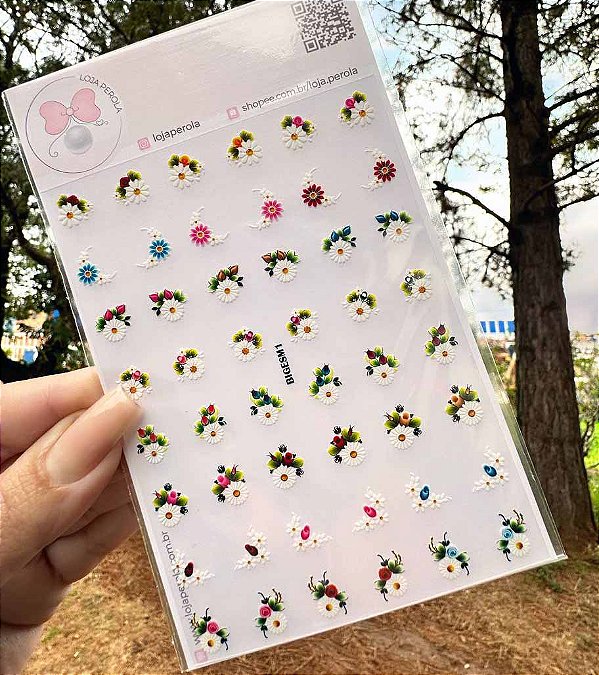 LANÇAMENTO !  48 PELICULAS PARA UNHAS-BIG CARTELA -PÉS M01