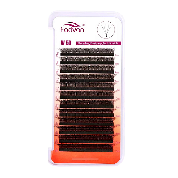 Cílios para Efeito Fox/Delineado 5D Fadvan Curvatura M/L