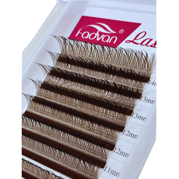 Cílios Fadvan 5D W Marrom para Volume Egípcio Mix