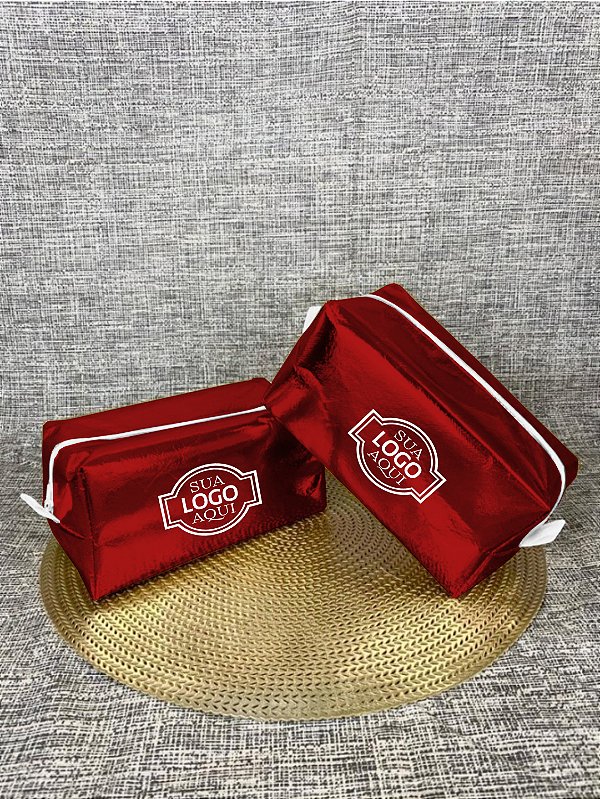 Nécessaire Estojo Metalizado Liso 20L x 10A x 10P (100 unidades)