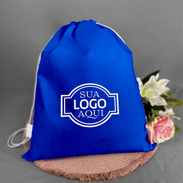 Mochila com 2 cordões TNT 80gr 33L x 40A (50 unidades)