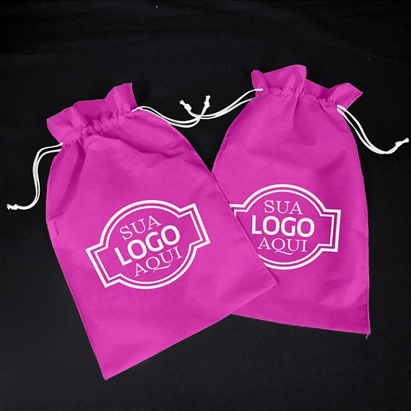 Saco cós de Babado c/ 2 cadarços TNT 40gr 25L x 40A (100 unidades)