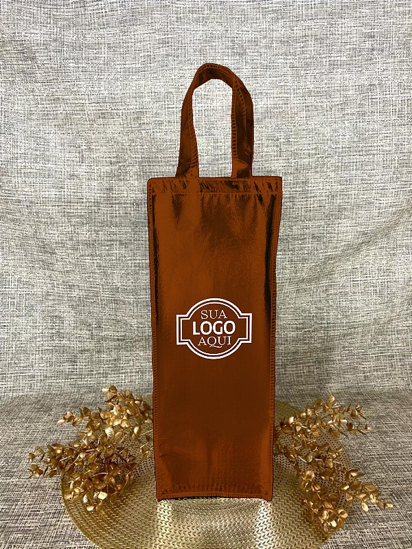 Bolsa de Vinho Metalizado Liso 13L x 35A x 10P (50 unidades)