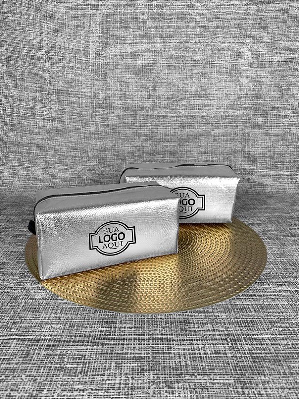 Nécessaire Estojo Metalizado Rugoso 20L x 10A x 10P (100 unidades)