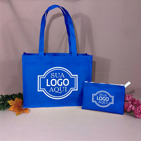 KIT TNT 80gr - Bolsa 35L x 28A x 10P | Nécessaire Estojo 20L x 15A (100 unidades)