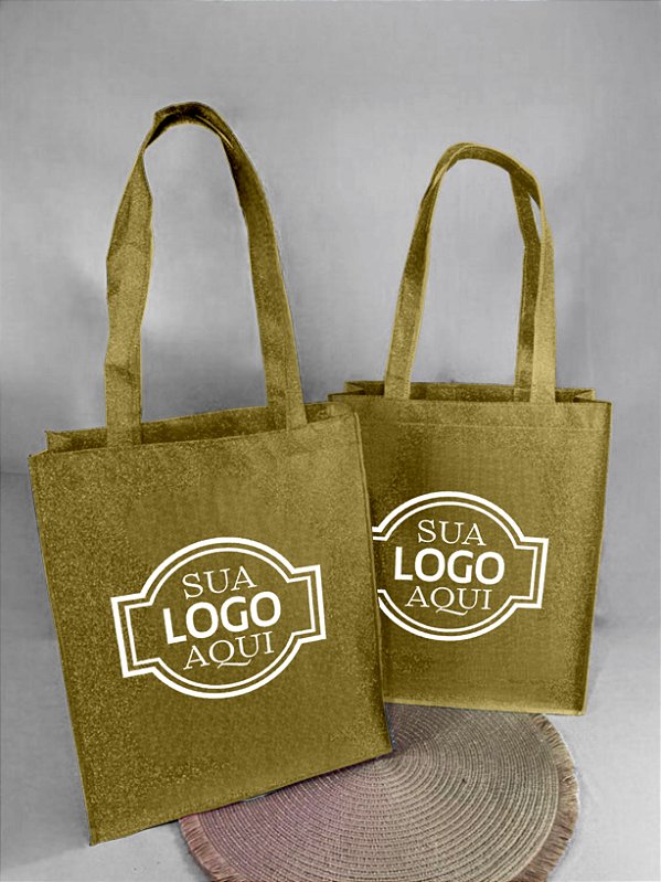 Bolsa de TNT Metalizado Glitter Personalizada - Brilho e Sofisticação