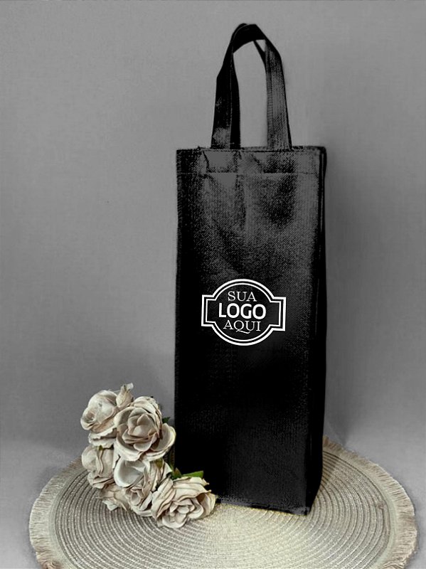 Bolsa para Vinho em TNT Metalizado Rugoso - Sofisticação e Textura