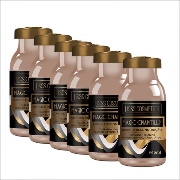 Ampola Reconstrução Magic Chantilly Kit com 06 unidades