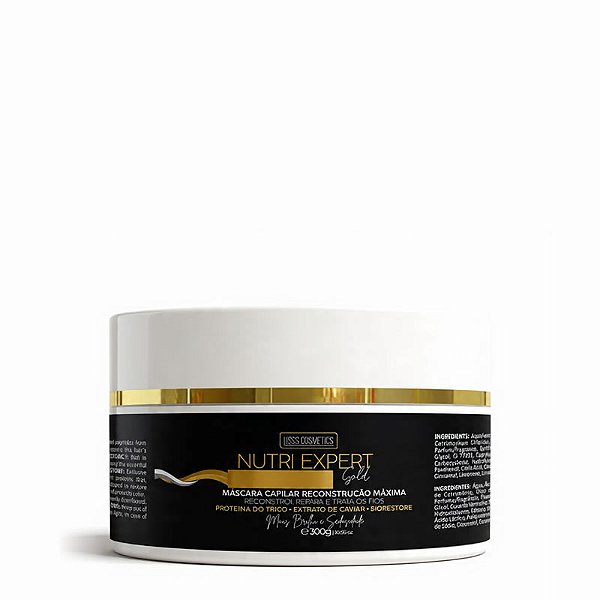 Máscara Capilar Reconstrução Nutri Expert Gold 300g – Lisss Cosmetics