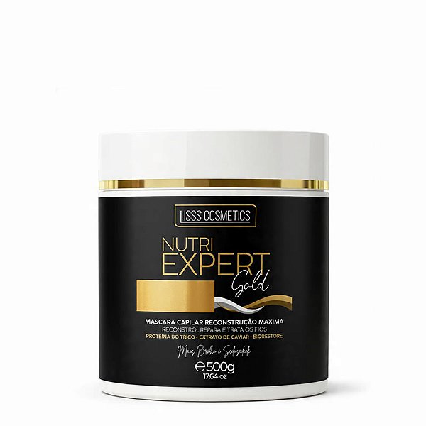 Máscara Capilar Reconstrução Nutri Expert Gold 500g – Lisss Cosmetics